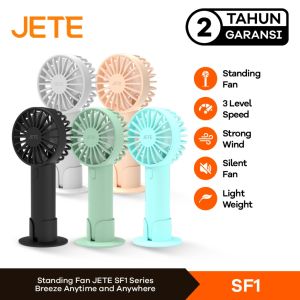 KIPAS ANGIN PORTABLE JETE SF1 WITH HOLDER DOCK 14cm - GARANSI 2 TAHUN