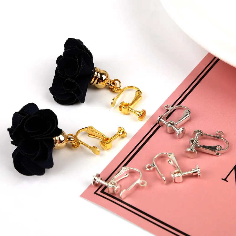 DIY Clip-on Earring Converter Earrings Accessories Gold Silver