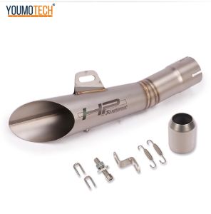 51mm Motorcycle Exhaust Muffler Pipe Motorbike Motocross Escape Moto Exhaust Power Canister Tail Pipe HP GP Universal For R6 R25 R3 Z400 NINJA250 YZF-R6 650NK CFmoto 250sr etc