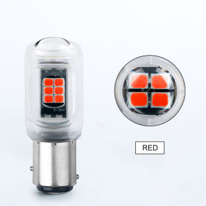 1piece Car Led Bulbs Strobe 1156 BA15S P21W 1157 Bay15d P21 5w 3030 16SMD Turn Signal Light Auto Reverse Parking Light White Red Yellow