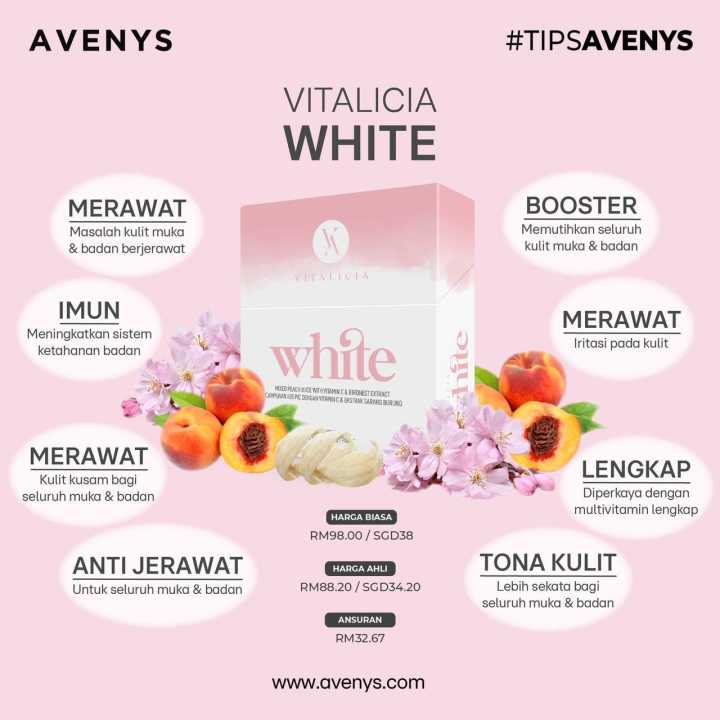 AVENYS VITA WHITE VITALICIA WHITE WHITENING BOOSTER Lazada