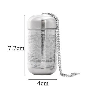 YESPERY Tea Infuser Extra Fine Mesh Tea Strainers for Loose Tea Stainless Steel Tea Strainer with Extended Chain Hook