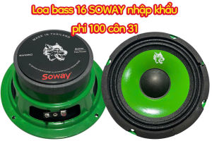 Loa bass 16 SOWAY - giá 1 cái - phi 100 côn 29 gân vải - công suất 50w