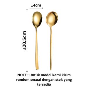 KUKE Sendok Garpu Korea Sujeo / Alat Makan Korean Panjang Spoon Fork Gagang Panjang Bahan Tebal Cutlery Stainless Steel Anti Karat Peralatan Makan Traveling Unik Premium Berkualitas Kualitas Bagus