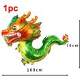 4 chiếc bóng bay tráng kim loại hình rồng khổng lồ Bóng Rồng bay hoạt hình 3D lớn 1m quà tặng trang trí năm mới Trung Quốc cho trẻ em. 