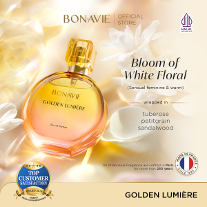 Bonavie Eau De Parfum - Golden Lumiere 30ml Parfum Wangi Tahan Lama EDP White Floral Bunga