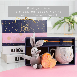 DecoRaya Perayaan Krismas Hadiah Eksklusif Marble Ceramic Couple Mugs Christmas Gift Set His Hers Holiday Season Present Winter Celebration Family Gathering Office Party Gift Exchange Secret Santa 节日送礼首选 DR