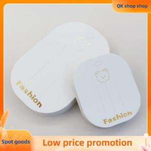✨QK shop✨ 50Pcs Little Bear Cartons Hair Bow Clip Display Card Paperboard Holder For DIY Kids Hair Accessories Business Accessories