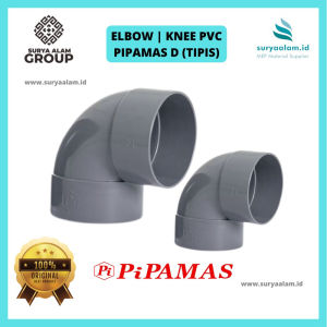 ELBOW | KENI 90 DERAJAT D 1 1/2” PIPAMAS | ELBOW 90 D 2”  | SAMBUNGAN PIPA PVC