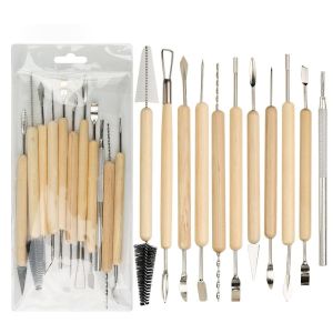 Bộ 5/11 dụng cụ cào lớn dùng để điêu khắc đất sét  làm gốm