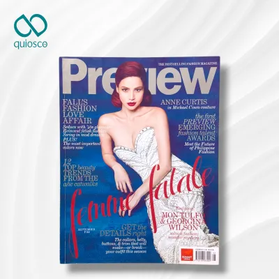 PRELOVED Preview Magazine September 2011 Anne Curtis Femme Fatale Fall Fashion Beauty Trends