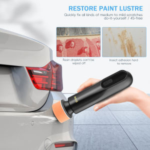 ⭐️【คุณภาพสูง+มีสต๊อก】⭐️ไฟฟ้าไร้สายรถเครื่องขัด1300รอบต่อนาทีปรับความเร็วอัตโนมัติขัดความเร็วตัวแปรซานเดอร์ขัดแว็กซ์เครื่อง