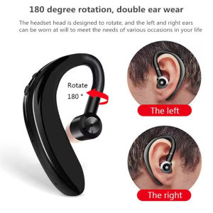 S109 Wireless Hanging Bluetooth Earphone Handsfree 180° Rotatable Earbuds Business Noise Cancelling for Driving Sport