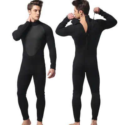 Bộ đồ lặn biển liền thân 3mm cho nam POPO MY057 vải Neoprene co giãn giữ nhiệt chống tia UV