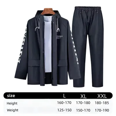 LAIMA Raincoat Set Split Raincoat with Face Shield Set Waterproof Double Reflective Strips Adult Raincoat for Motorcycle Rider