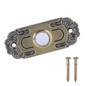 Wiring Door Bells Push Buttons Brass Lighted Press Button Wall Mounted Doorbell Switches Garage Doorbell Button