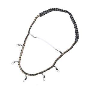 Multifunctional Fly Fishing Accessory Nylon Braided Fishing Tool Holder Lanyard Fly Fishing Lanyard Necklace with Clip