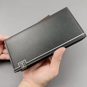 AE New zipper clutch bag for men business handbag large-capacity mens phone bag multifunctional long wallet for men