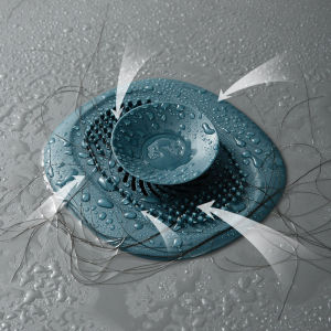 Household Sink Filter Anti-Clogging Silicone Floor Drain Plug Bathroom Hair Catcher Stopper Kitchen Food Floor Drain Cover