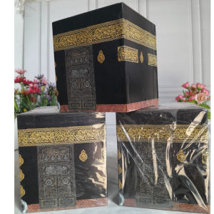 COD Celengan Kabah Kunci Ukuran Besar Bahan Kayu Celengan KaKbah Kayu Ukuran Besar Miniatur kabah jumbo 16x16x20