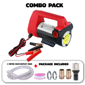 12V Portable Electric DC Self-Priming Diesel Transfer Pump Compact Refueling Unit for Vehicles and Home Use 40L/min电动柴油泵