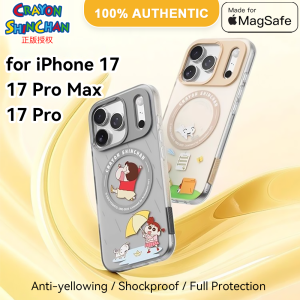 (MagSafe Case)100% Authentic Crayon Shinchan Case for iPhone17 17promax Case Magsafe 17pro Casing iPhone Case Beautiful Back Cover  Anti-yellowing Anti-fingerprint Shockproof Full Protection RSC012
