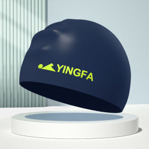 YINGFA Swim Cap Long Hair Swimming Cap Waterproof Silicone Hat For Adult Woman And Men，Protect Ears Macron Color Diving Hat