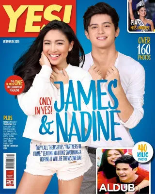 YES Magazine February 2016 JADINE aka James Reid and Nadine Lustre
