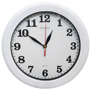 Jam Dinding Putih Polos Diameter 30 Cm – Jam OGANA / Jam Dinding Ogana Jam Dinding Quartz Hiasan Dinding – Jam Dinding Dekorasi Rumah