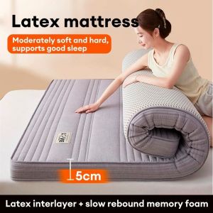 HIMO NỆM CAO SU BỌT LATEX MEMORY FOAM CAO CẤP CỨNG KHÔNG VÕNG LƯNG DÀY 5CM ÊM ÁI ÔM SÁT CƠ THỂ Đàn Hồi Tốt