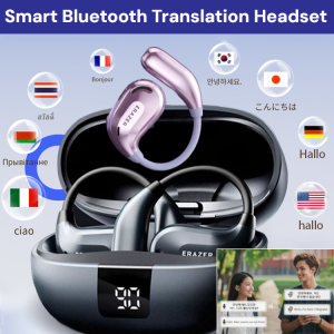 New Smart Bluetooth Translation Headset That Can Translate 144 Languages Bone Conduction Wireless Headphones Real-Time Voice Translation