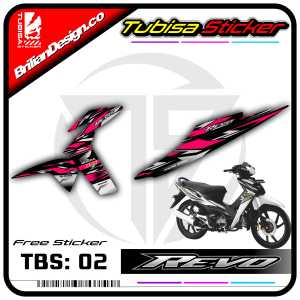 Sticker Striping Revo Lama - Stiker Striping Variasi Motor Revo Lama Motif Racing. TBS.02