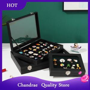 [Chandrae] Pin Medal Display Case Badge Storage Box Transparent Dustproof Pin Display Box For Medal Jewelry Collection Display Frame