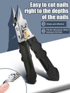 German-style beveled nail clippers for nail grooves Large opening antisplash nail clippers set