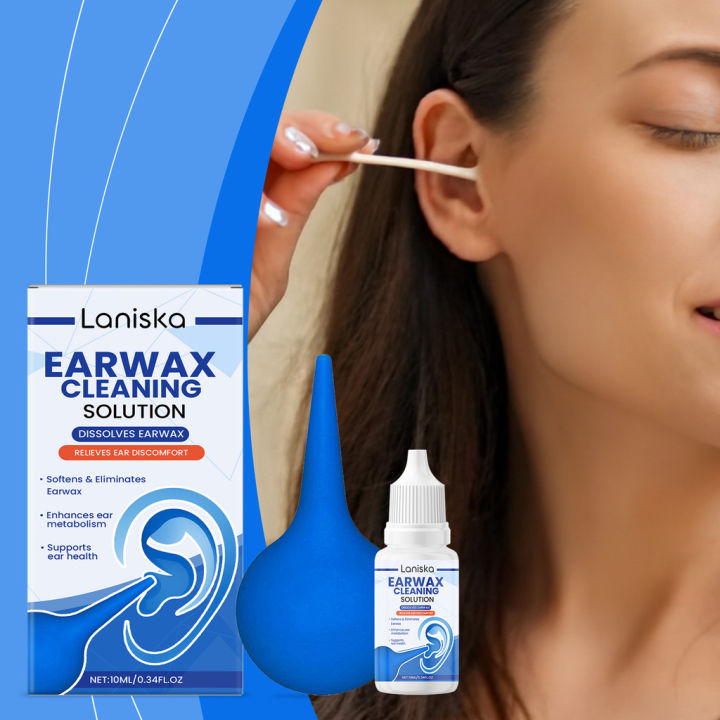 Ear Wax Remover 10ml Ear Drops for Ear Cleaning, Fast Dissolving ...