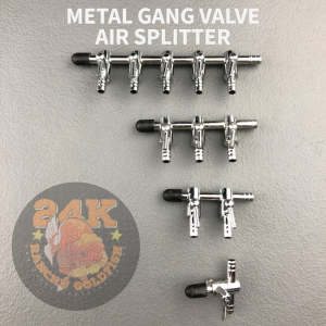 AIR VALVE SPLITTER STAINLESS METAL GANG FOR AQUARIUM AND POND AERATION HEAVY DUTY
