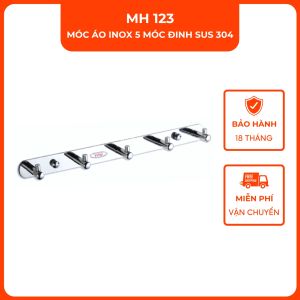 Móc áo inox 5 móc đinh sus 304 VINA MH123