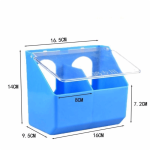 DAWEIF Food Trough Birds Feeder Large Capacity Durable Automatic Feeder Outdoor 2 IN 1 Food Storage Case Pigeon