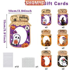 [COD] SHGMYD SPORTS ถุงของขวัญสำหรับปาร์ตี้ฮาโลวีนถุงขนมลูกกวาดแบบมีกาวในตัวลายฟักทองผีฟักทอง2025ปาร์ตี้ฮาโลวีนอุปกรณ์ตกแต่งบ้านอุปกรณ์ที่เด็กโปรดปราน