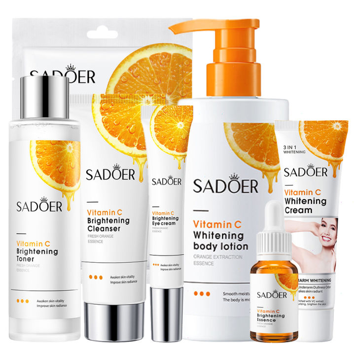 SADOER Vitamin C Whitening Brightening Full Range Skin Care Body Care Facial Care All Series