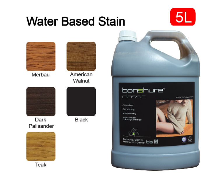 Bonshure color stain water based wood stain for wooden floor or parquet ...
