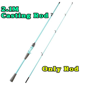 1.8M/2.1M Spinning Fishing Rod Lightweight Portable Fishing Pole for River Lake Pond Freshwater