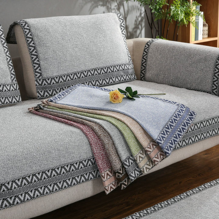 Sofa Covers for Living Room Cotton Weaving Couch Cover Modern