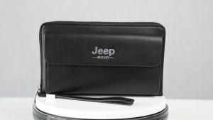 [ กระเป๋าสตางค์ผู้ชาย ] จิงโจ้ผู้ชายแบบใหม่กระเป๋าคลัทช์ธุรกิจแบบมีฝาปิดแบบลำลองซิปคู่กระเป๋าสตางค์ความจุขนาดใหญ่รองรับบุคลิกภาพ