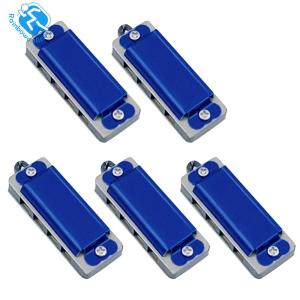 5Pcs Mini Harmonica Pendant Necklace 4-Hole 8-Tone Mouth Organ Music Portable Harmonica for Children and Beginners