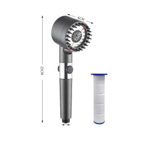 【READY STOCK】High Pressure Detachable Handheld Shower Head Set 3 Mode Bathroom Sprayer One Button Stop Original Filtration
