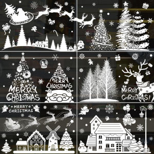DECAL NOEL – Hít Tĩnh Điện Đồi Cây Thông Noel-SDJ23023(20*30cm*9)