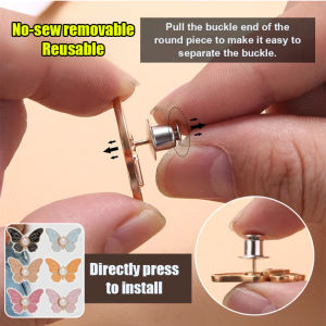 NoDrill NoSew Butterfly Adjustment Buckle for Spring Fashionable Women Denim Lovers Stylish Comfortable and Trendy