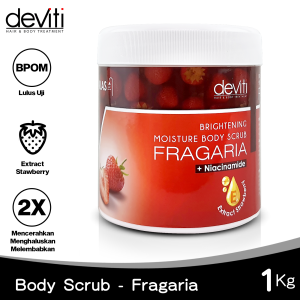 deviti Moisture Body Scrub 1000 Gram Lulur Cream Tanpa Bilas BPOM All Varian