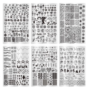 Practical Stainless Steel Nail Stamping Plate With Unique Traditional Designs Manicure For Fashionable Nail Art